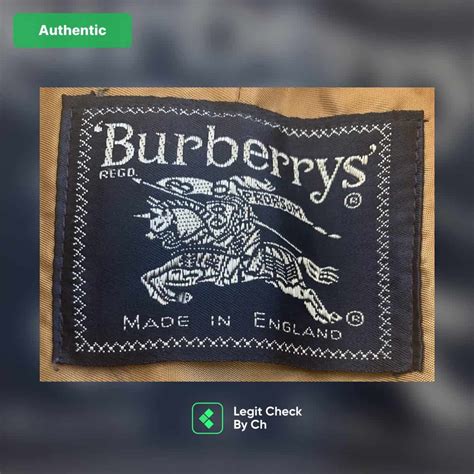 burberrys of london label real or fake|authentic Burberry coats.